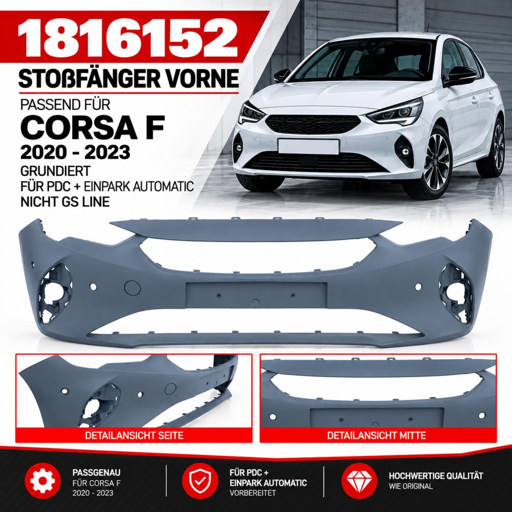 Pare-chocs avant — Opel Corsa F 3/5 portes (2020-…) — vue 2