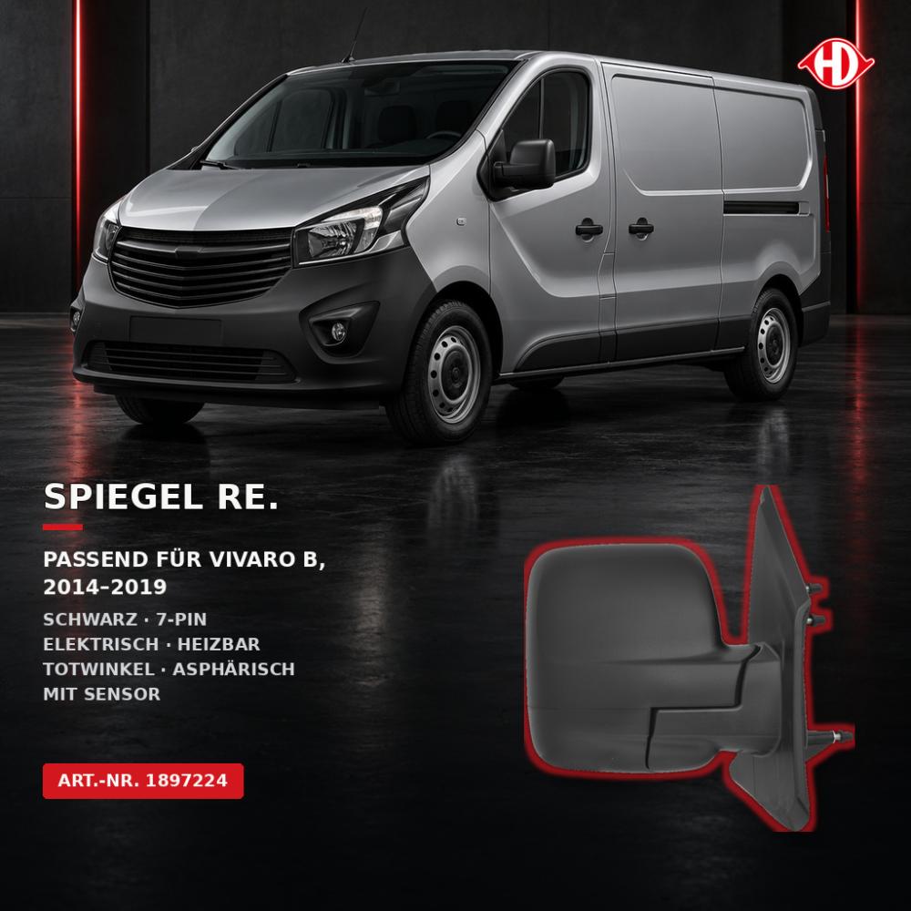 Rétroviseur extérieur droite — Nissan NV 300 (2016-…) — vue 2