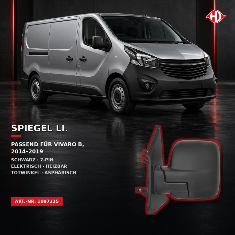 Rétroviseur extérieur gauche — Nissan NV 300 (2016-…) — vue 2