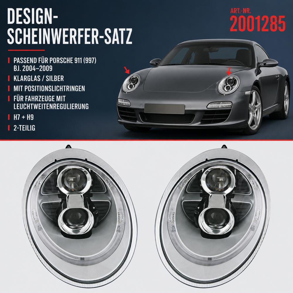 Kit de projecteurs principaux — Porsche 911 (2004-2008) — vue 2