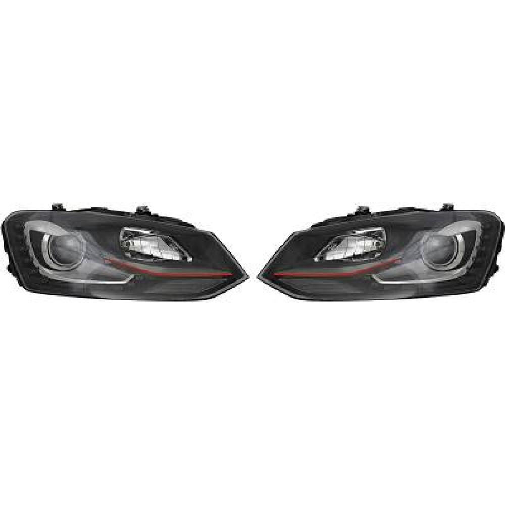 Kit de projecteurs principaux — Volkswagen Polo 3/5 portes (2009-2014)