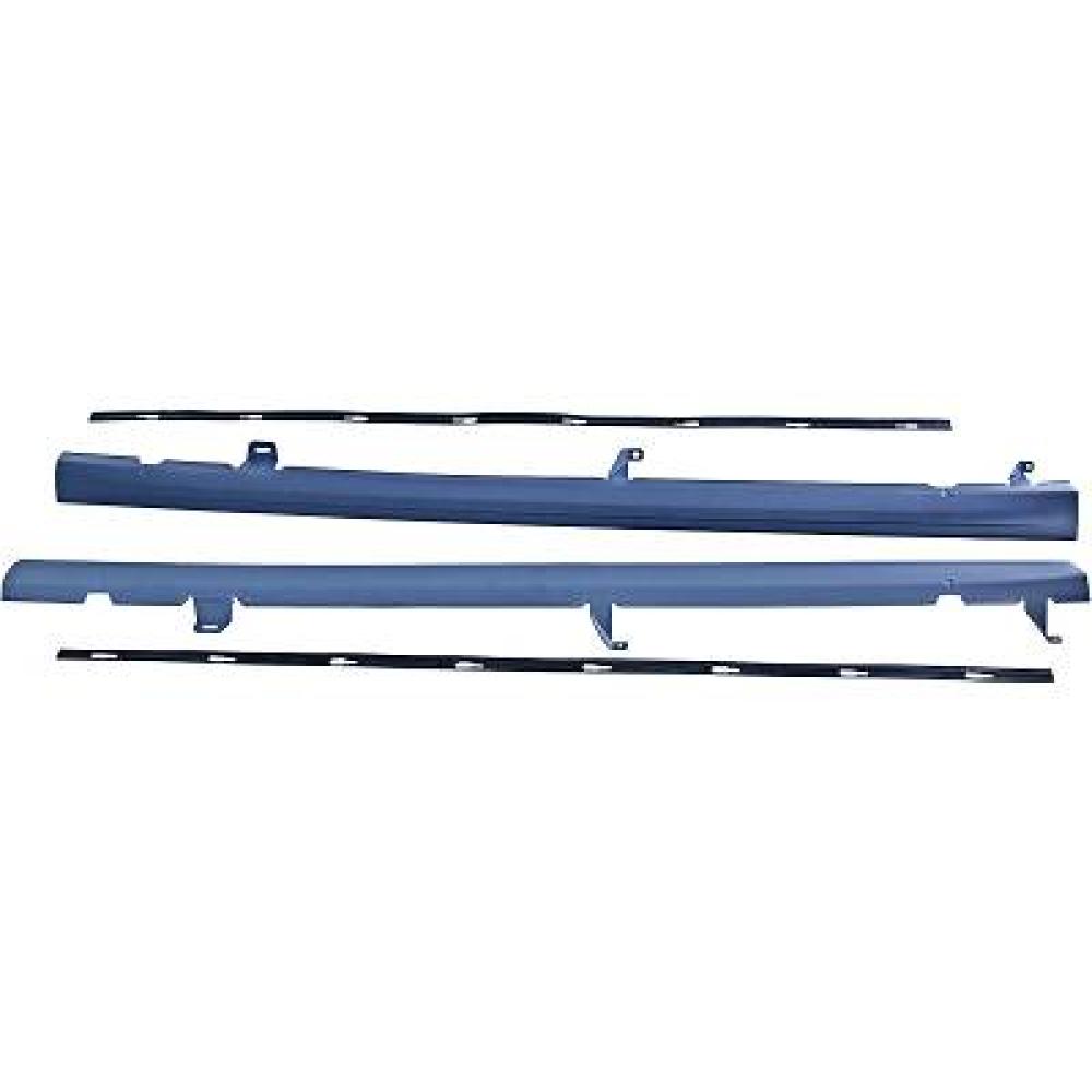 Revêtement de bas de marche côté conducteur + passager av. — Volkswagen Polo 3/5 portes (2009-2014) (+1)