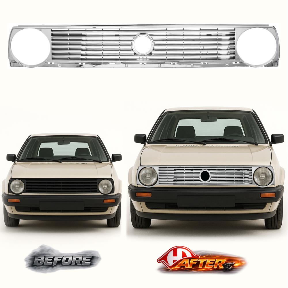Grille de radiateur — Volkswagen Golf II (Typ191) (1983-1992) — vue 2