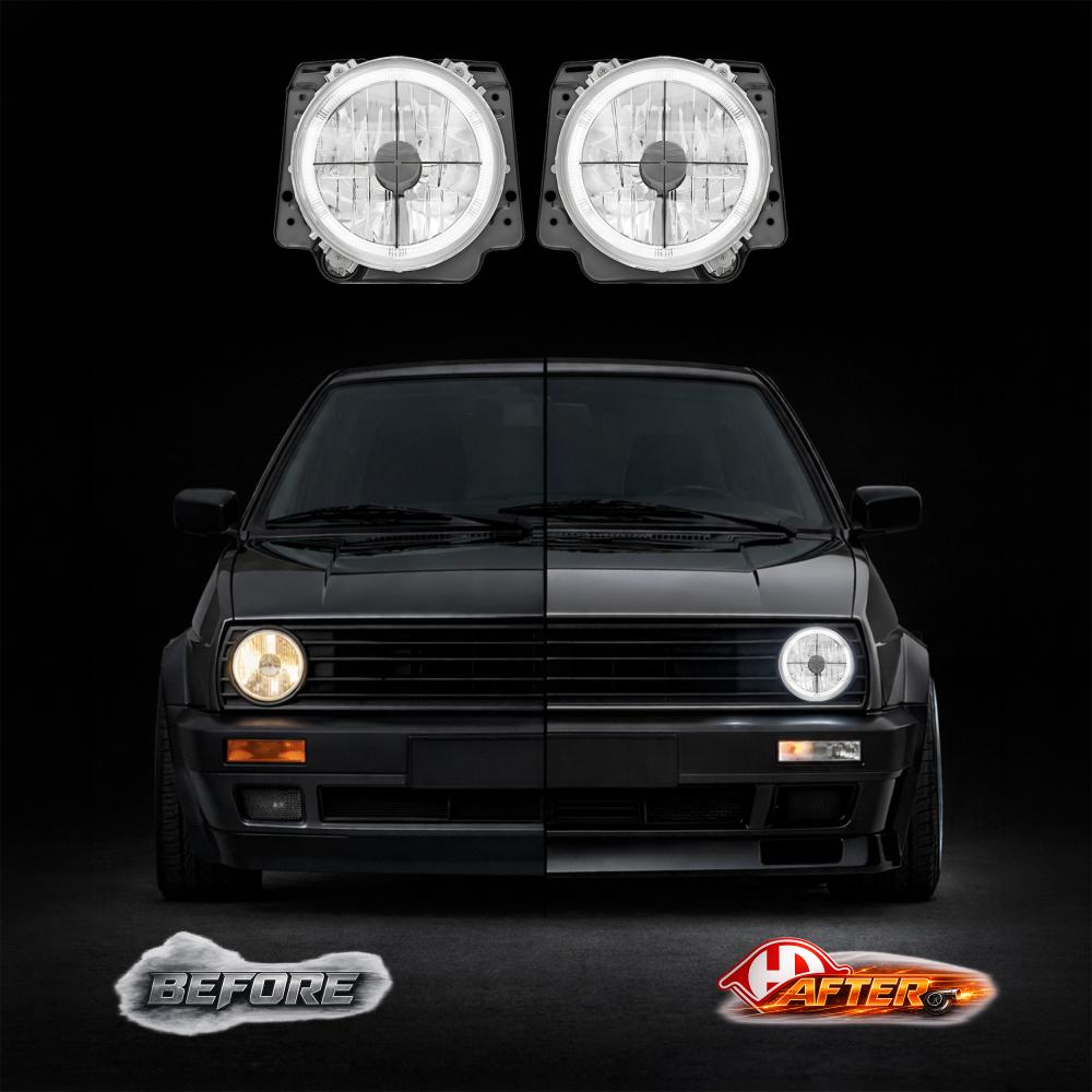 Kit de projecteurs principaux — Volkswagen Golf II (Typ191) (1983-1992) — vue 2