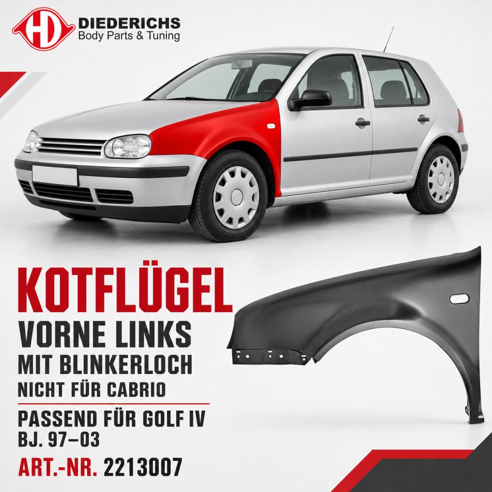 Aile avant gauche — Volkswagen Golf IV (1997-2003) — vue 2