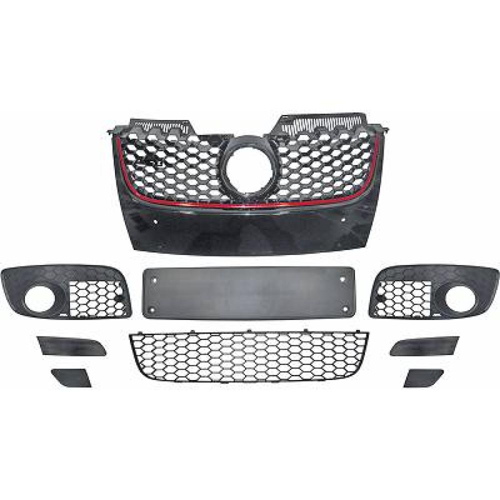 Grille de radiateur — Volkswagen Golf V (2003-2008) — réf. 2214440