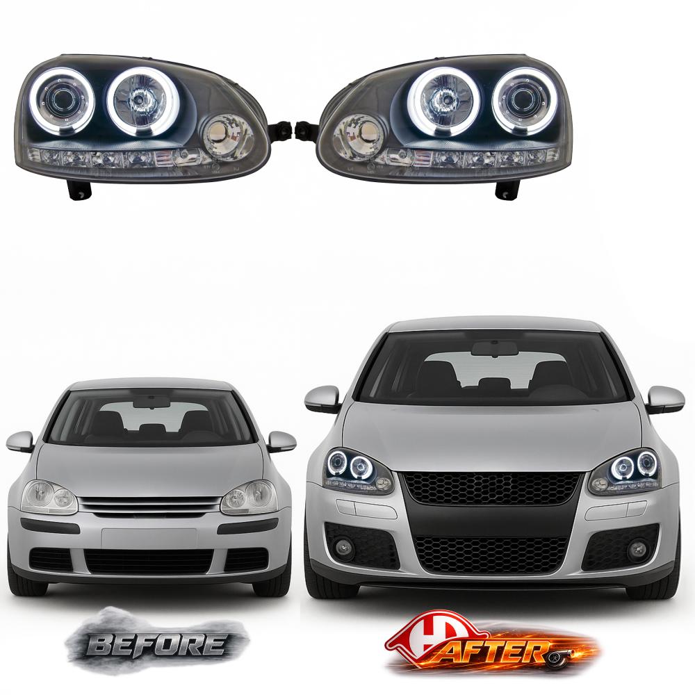 Kit de projecteurs principaux — Volkswagen Golf V (2003-2008) — vue 2