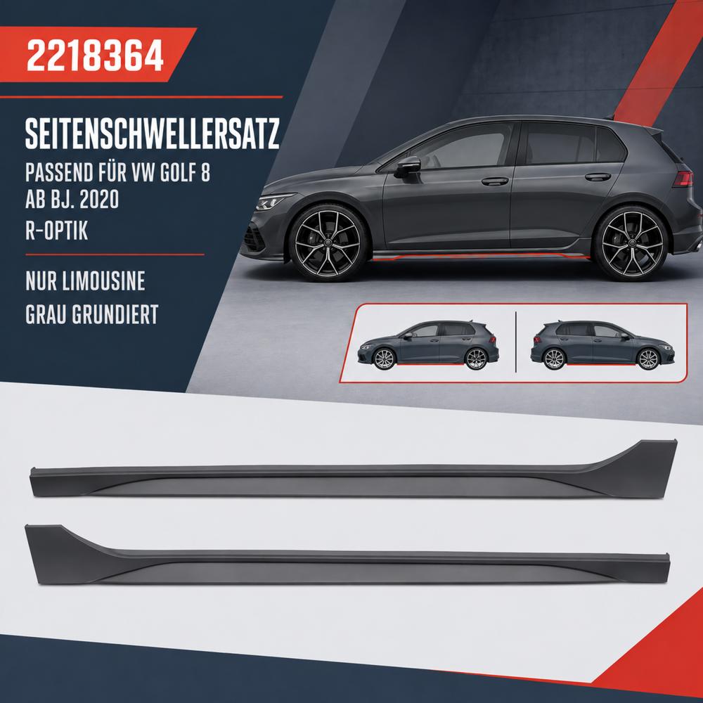 Revêtement de bas de marche Montage en saillie latéral — Volkswagen Golf VIII Berline (2020-…) — vue 2