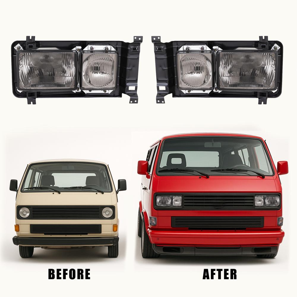 Kit de projecteurs principaux — Volkswagen T3 (1979-1992) — vue 4