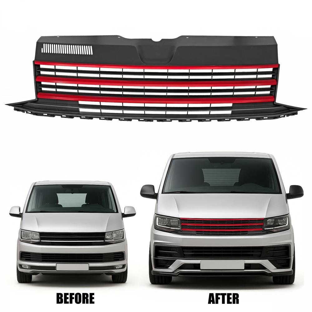 Elément insertable, grille de radiateur — Volkswagen T6 Multivan/Caravelle (2015-2019) — vue 3