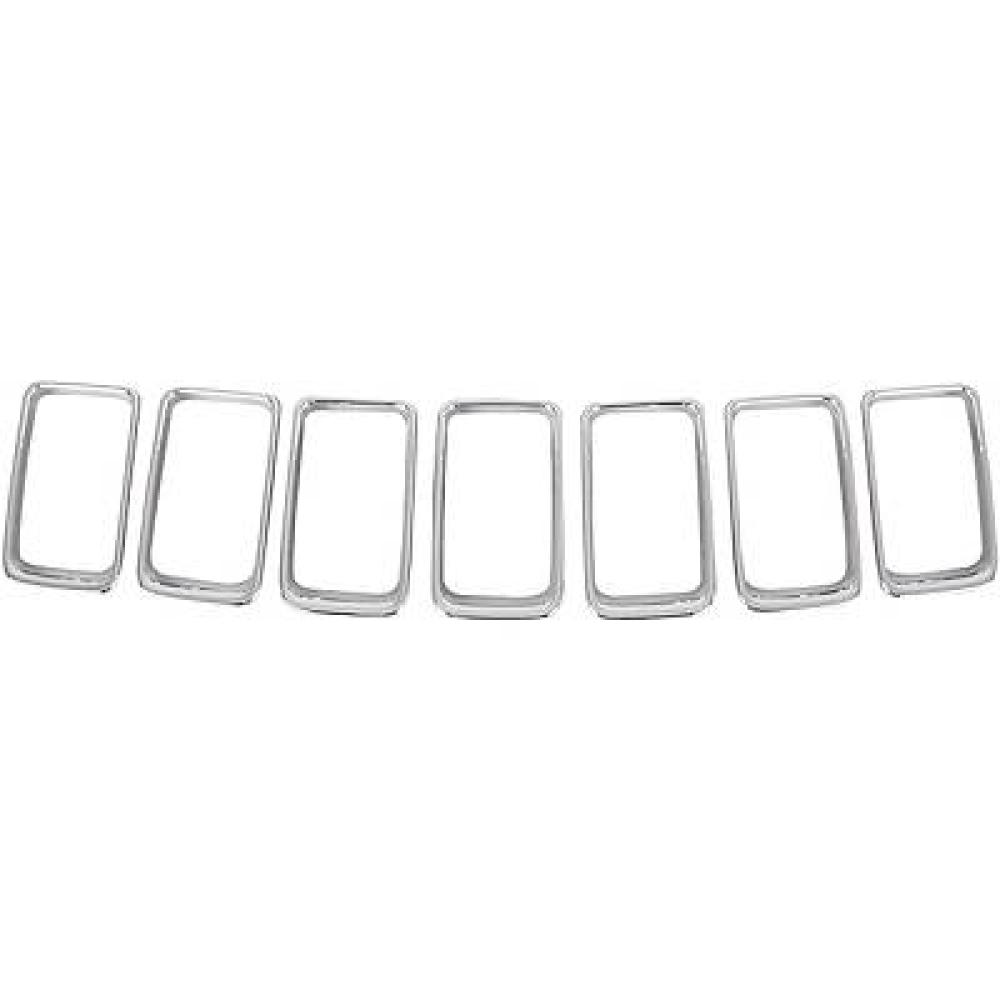 Jeu de baguettes et bandes protectrices, grille de radiateur — Chrysler Grand Cherokee (2013-2016)