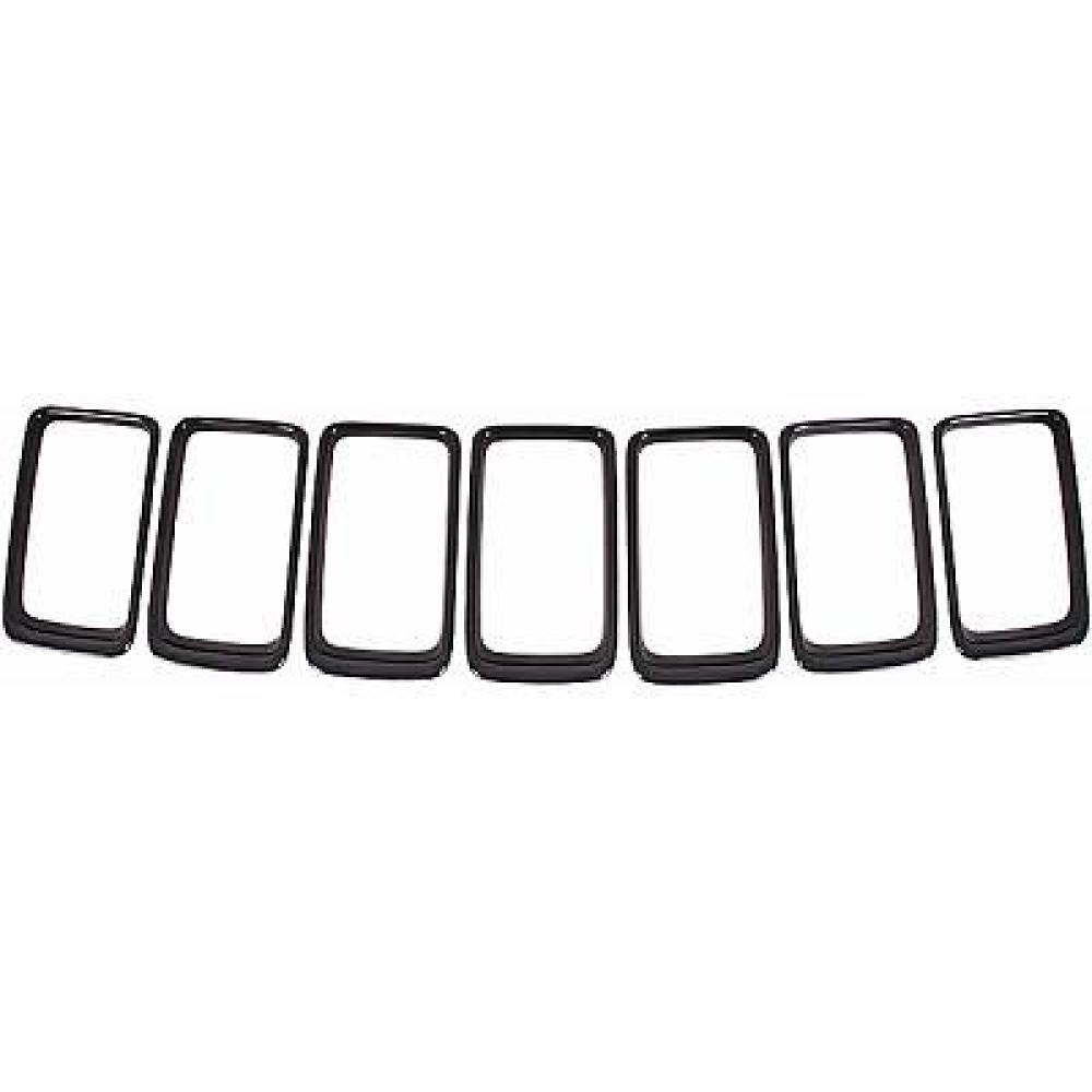 Jeu de baguettes et bandes protectrices, grille de radiateur — Chrysler Grand Cherokee (2013-2016) — réf. 2613142