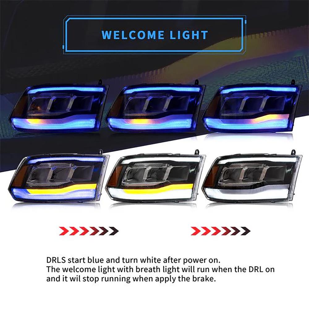 Kit de projecteurs principaux — Dodge Ram 1500 (2019-…) — vue 7