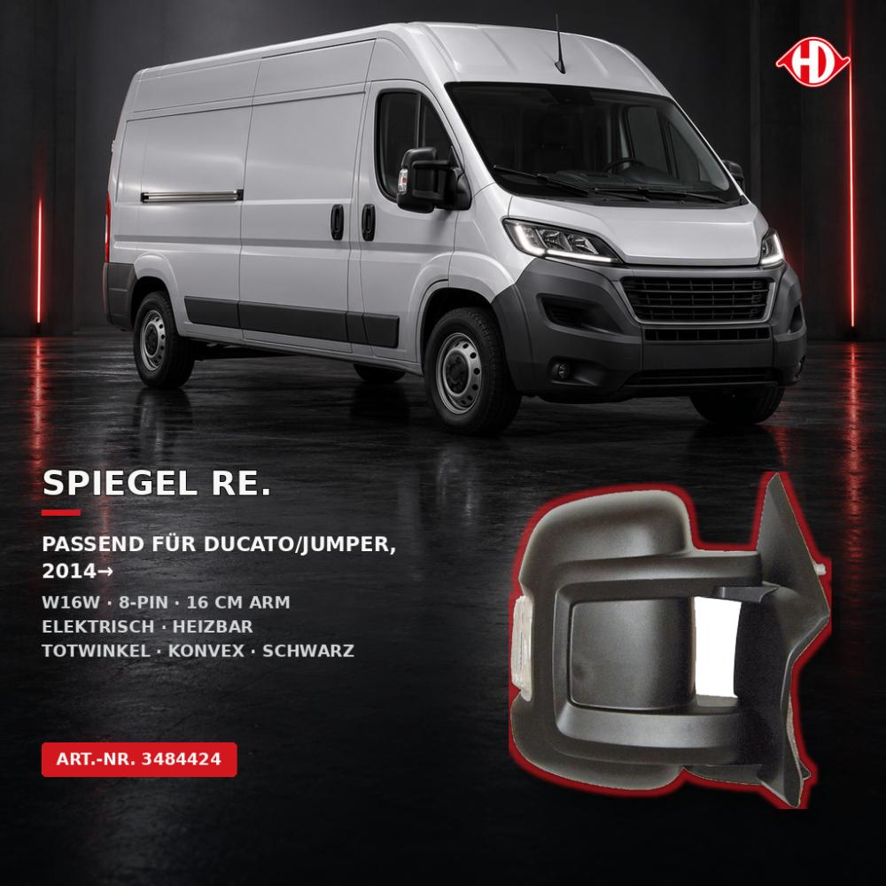 Rétroviseur extérieur droite — Citroën Jumper (2014-…) — vue 2