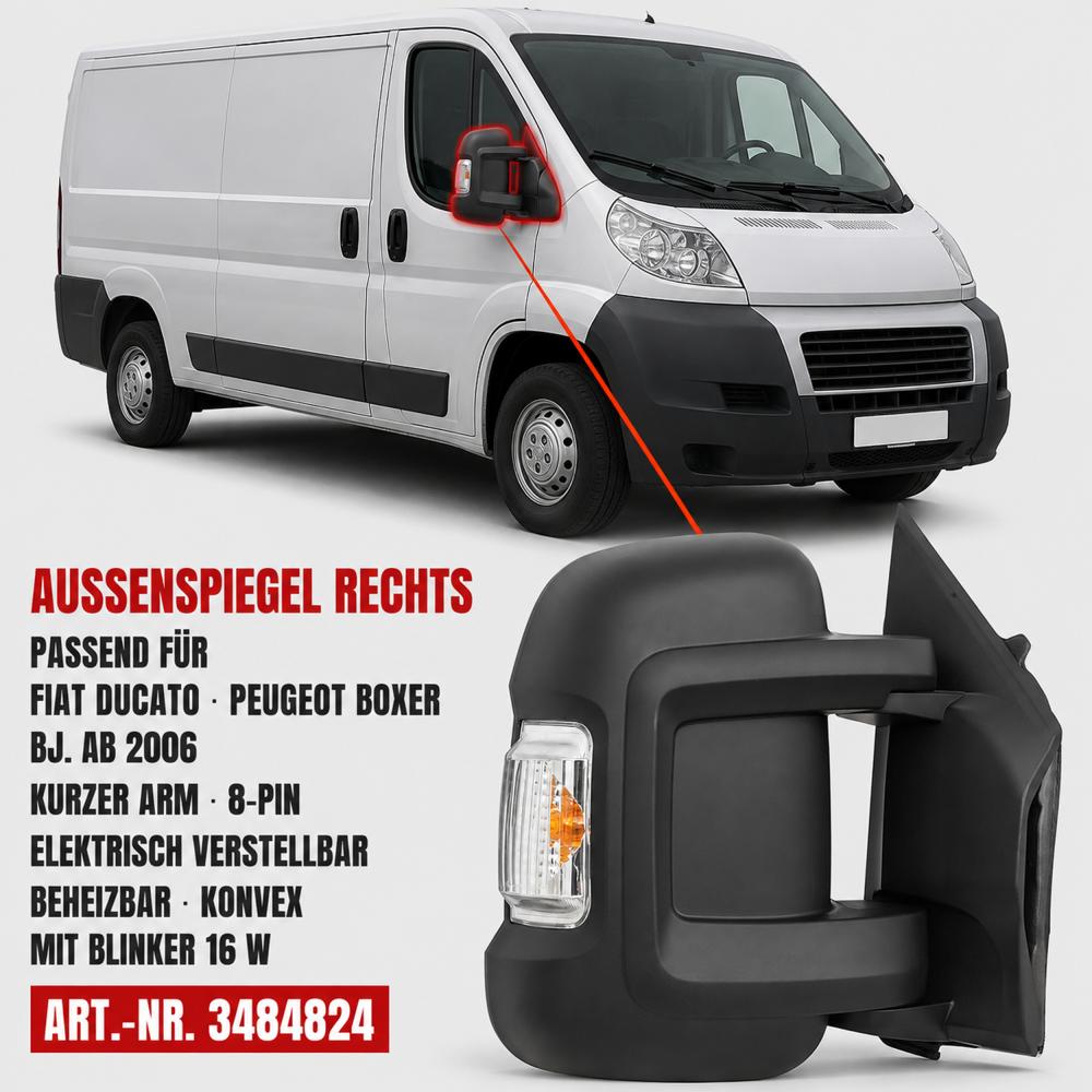 Rétroviseur extérieur droite — Citroën Jumper (2014-…) — vue 2