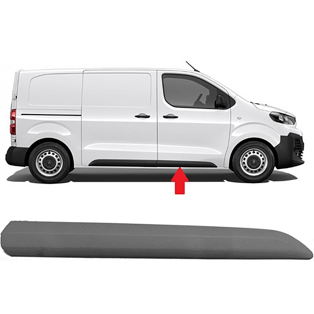Baguette et bande protectrice, porte avant droite — Citroën Jumpy / Spacetourer (2016-…) — réf. 4098220