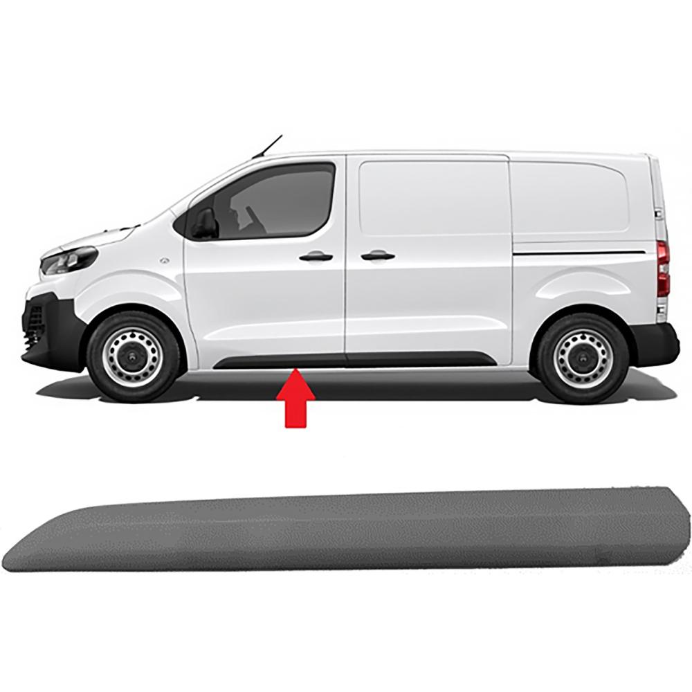 Baguette et bande protectrice, porte avant gauche — Citroën Jumpy / Spacetourer (2016-…) — réf. 4098221