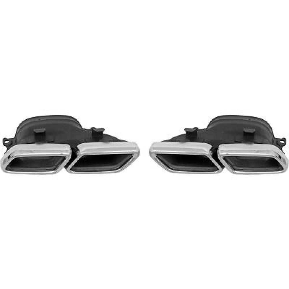 Déflecteur de tuyau de sortie droite — Mercedes-Benz C-Classe W205 (2014-2018) (+1)