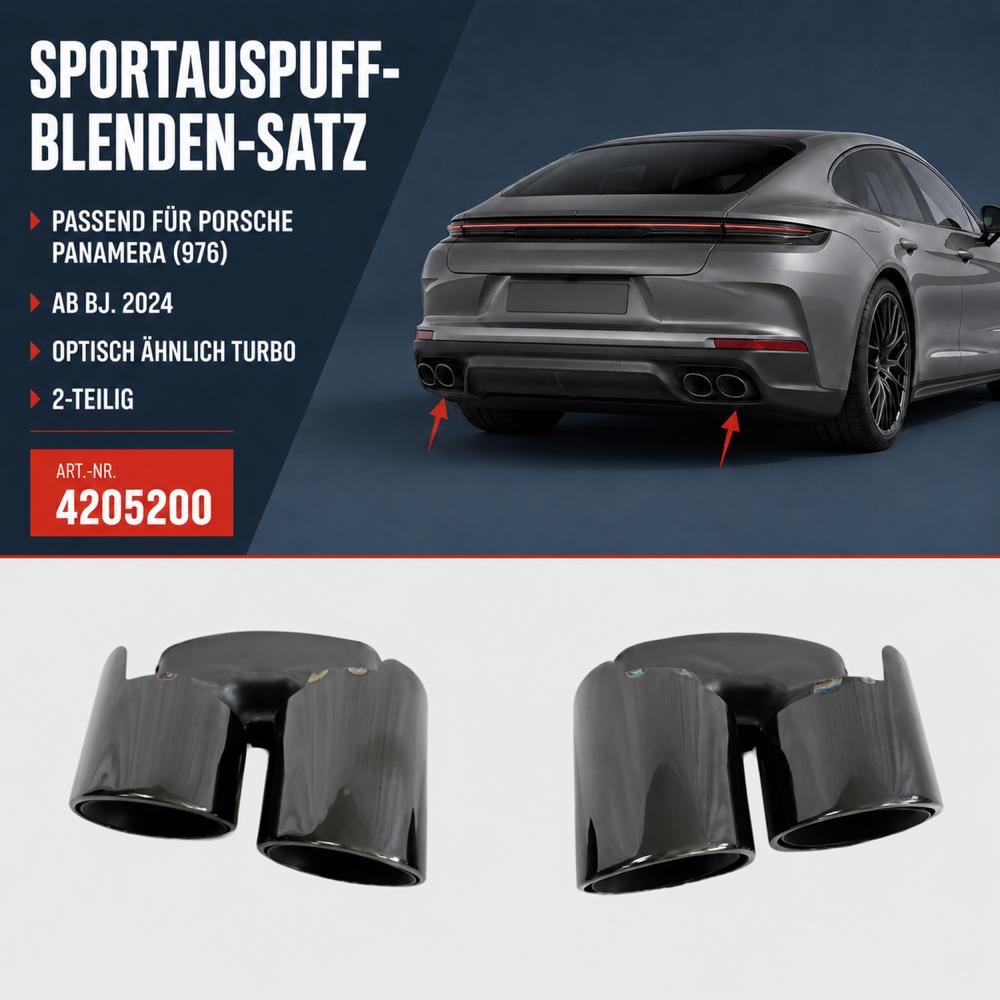 Déflecteur de tuyau de sortie 471 — Porsche Panamera (2024-…) — vue 2