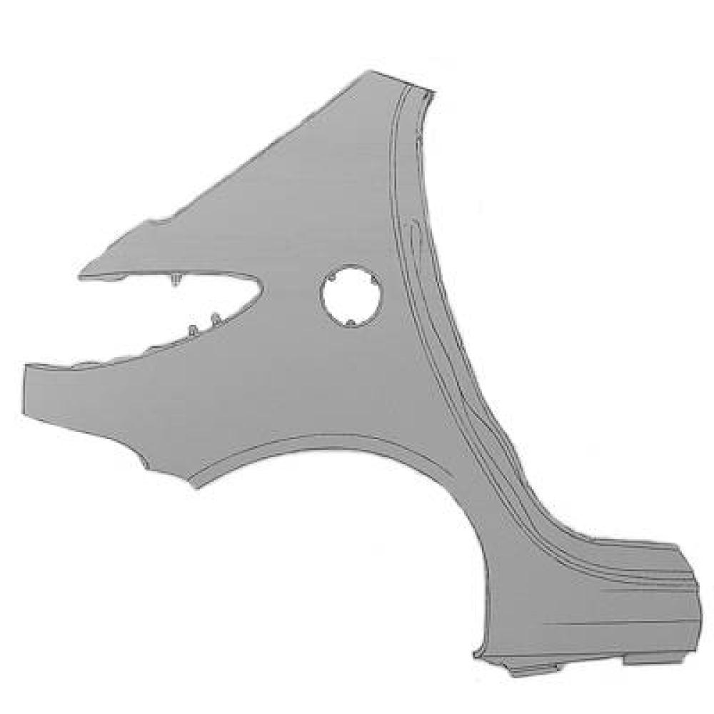 Panneau latéral arrière gauche — Peugeot 206+Plus (2009-2013) — réf. 4225037
