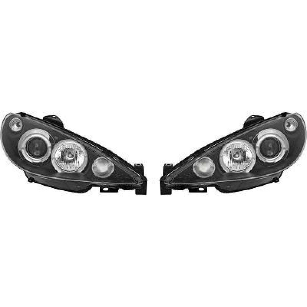 Kit de projecteurs principaux — Peugeot 206/206CC (1998-2006) — réf. 4225680