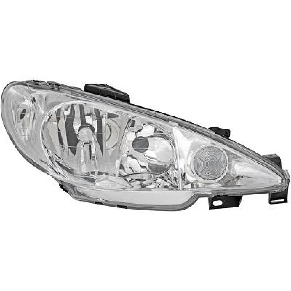 Projecteur principal droite — Peugeot 206/206CC (1998-2008) — réf. 4225982