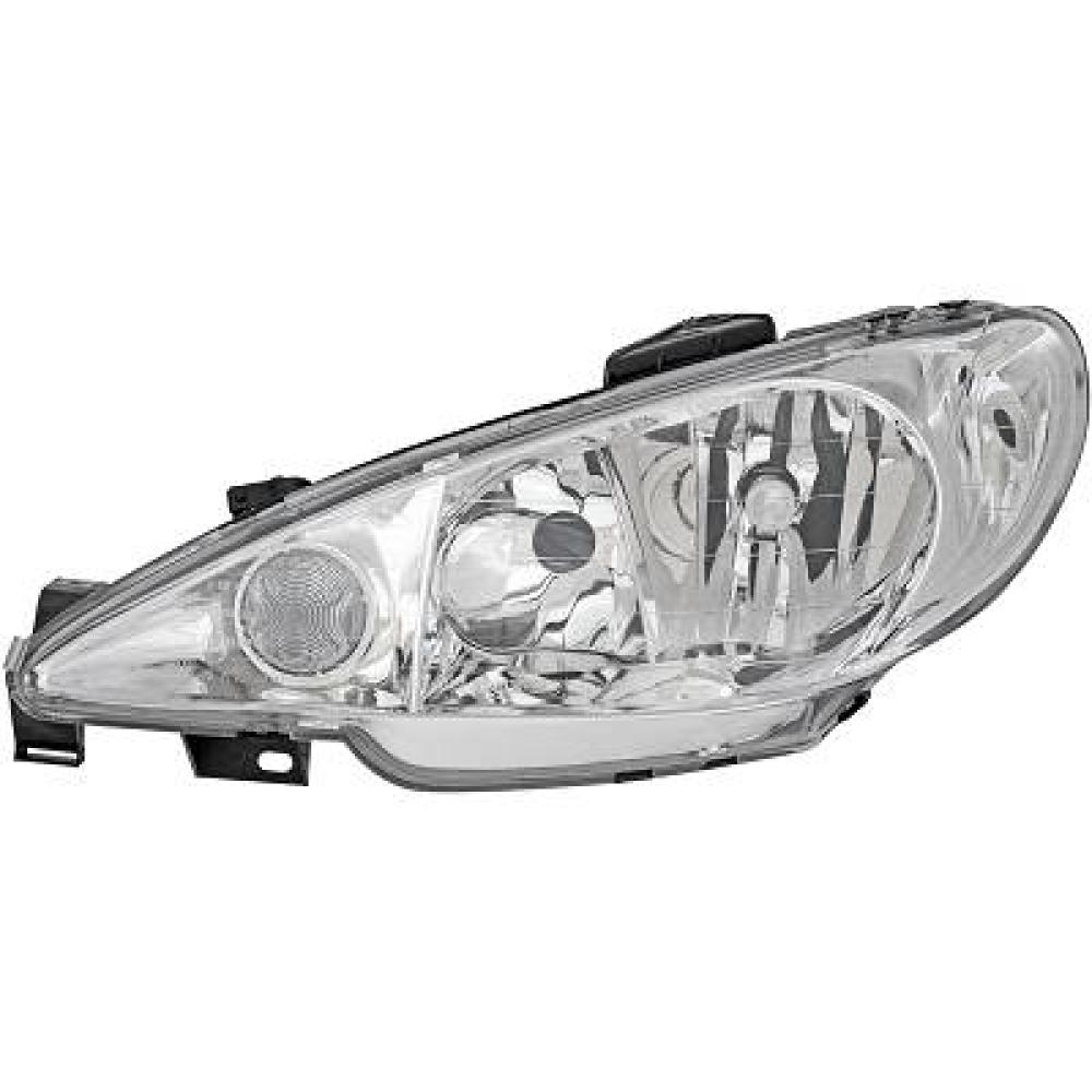 Projecteur principal gauche — Peugeot 206/206CC (1998-2008) — réf. 4225983