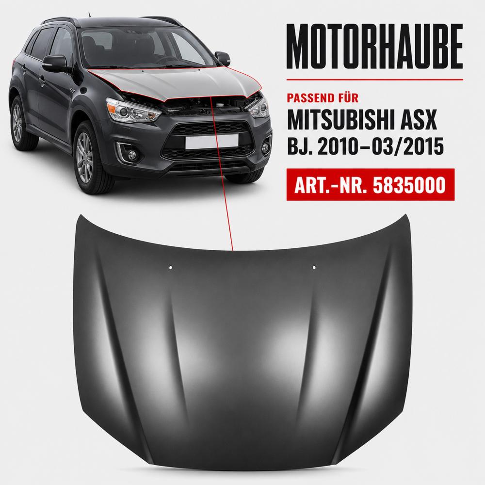 Capot-moteur — Mitsubishi ASX (2010-…) — vue 2