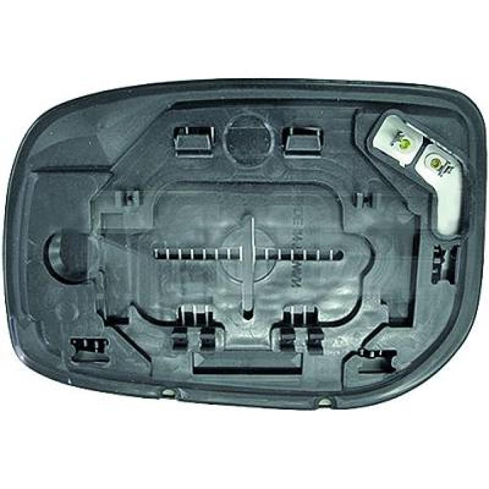 Verre de rétroviseur, rétroviseur extérieur droite — Toyota Yaris (2006-2008) — réf. 6606026