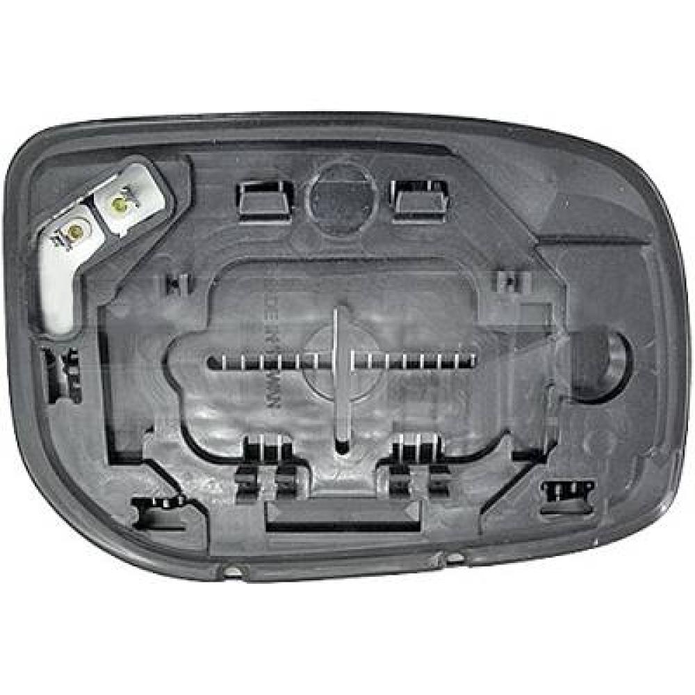 Verre de rétroviseur, rétroviseur extérieur gauche — Toyota Yaris (2006-2008) (+1)