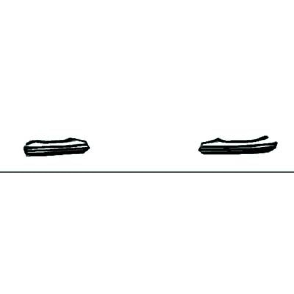 Baguette et bande protectrice, grille de radiateur droite — Toyota Corolla AE 8 (1985-1987)