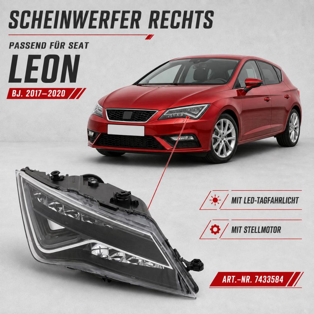 Projecteur principal droite — Seat Leon Berline/Break (2017-…) — vue 2