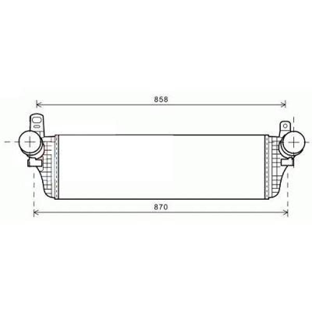 Intercooler, échangeur — Volkswagen T5 Multivan/Caravelle (2009-2015)