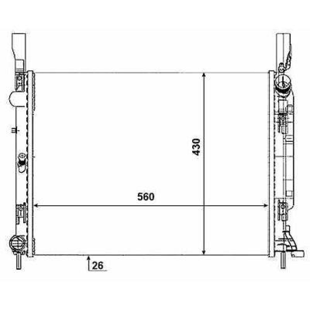 Radiateur, refroidissement du moteur — Renault Kangoo + Rapid (2013-…) (+1)