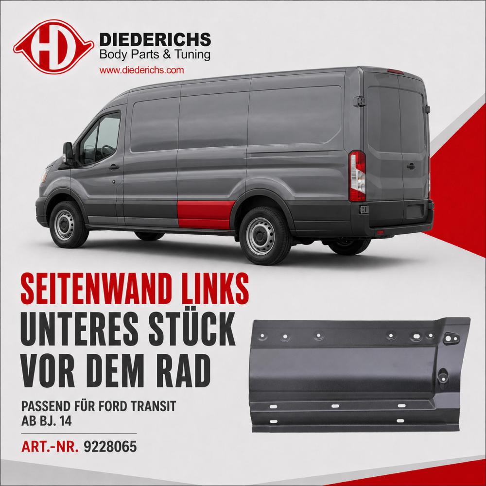 Panneau latéral arrière gauche — Ford Transit (2014-2019) — vue 2