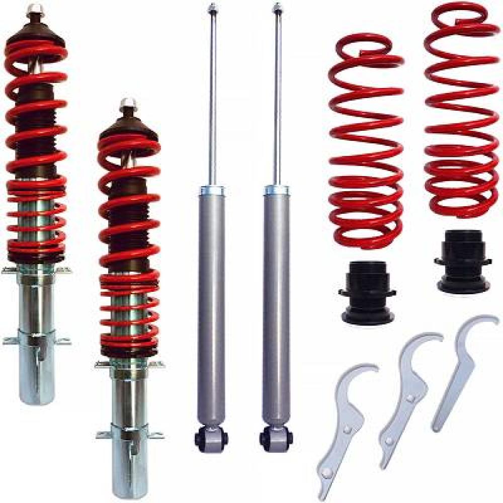 Jeu de suspensions, ressorts/amortisseurs — Volkswagen Bora (1998-2005) (+1)