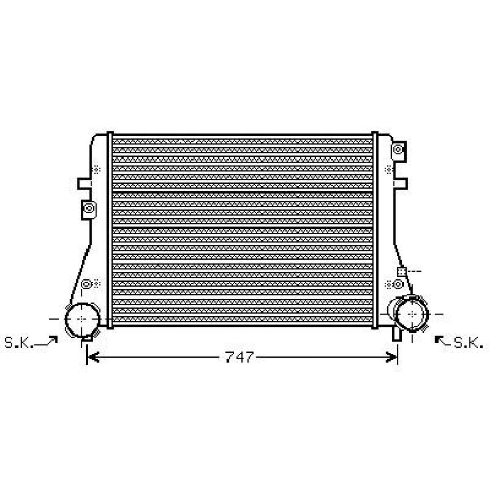 Intercooler, échangeur — multi-véhicules (25 modèles)