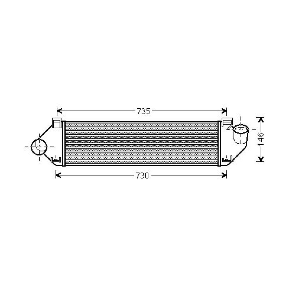 Intercooler, échangeur — Ford Focus II (2004-2007) (+1)