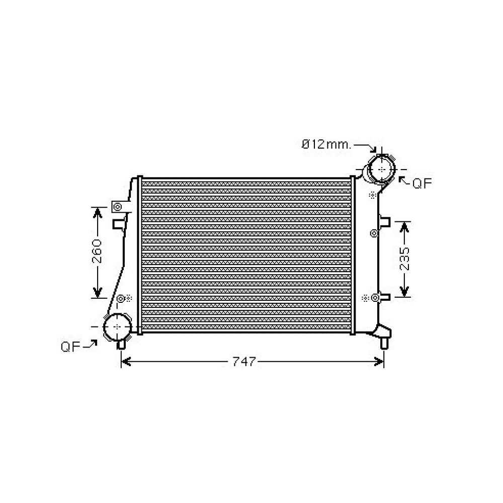 Intercooler, échangeur — multi-véhicules (18 modèles)