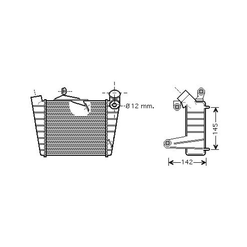 Intercooler, échangeur — Seat Ibiza/Cordoba (2002-2005) (+9)
