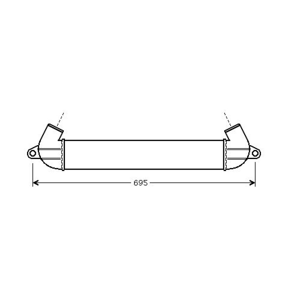 Intercooler, échangeur — Fiat Doblo (2001-2005)