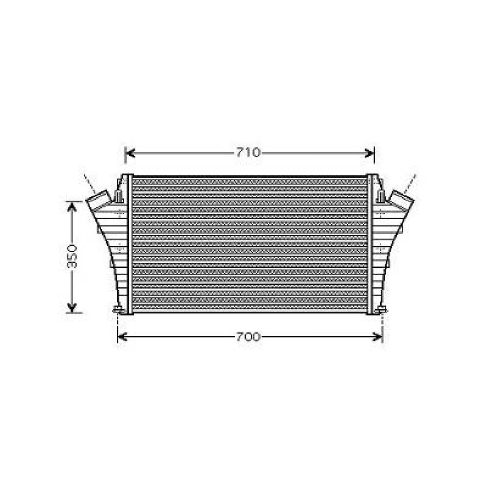 Intercooler, échangeur — Opel Signum (2003-2005) (+3)