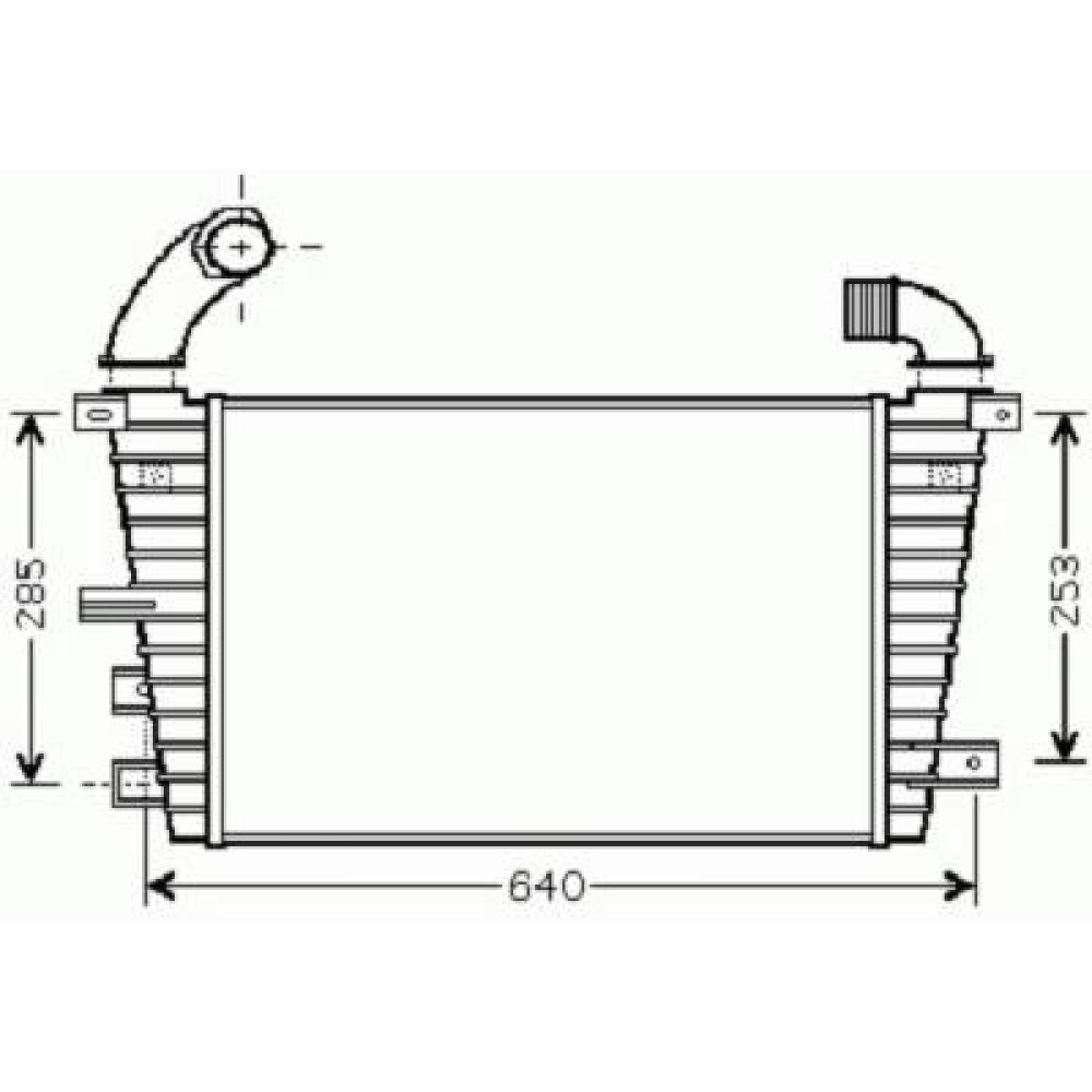 Intercooler, échangeur — Opel Astra H (2004-2009)