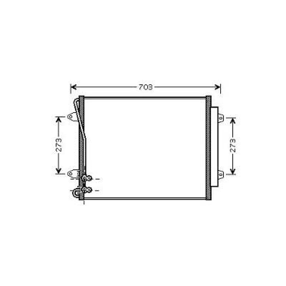 Condenseur, climatisation — Volkswagen Passat CC (2008-2012) (+2)