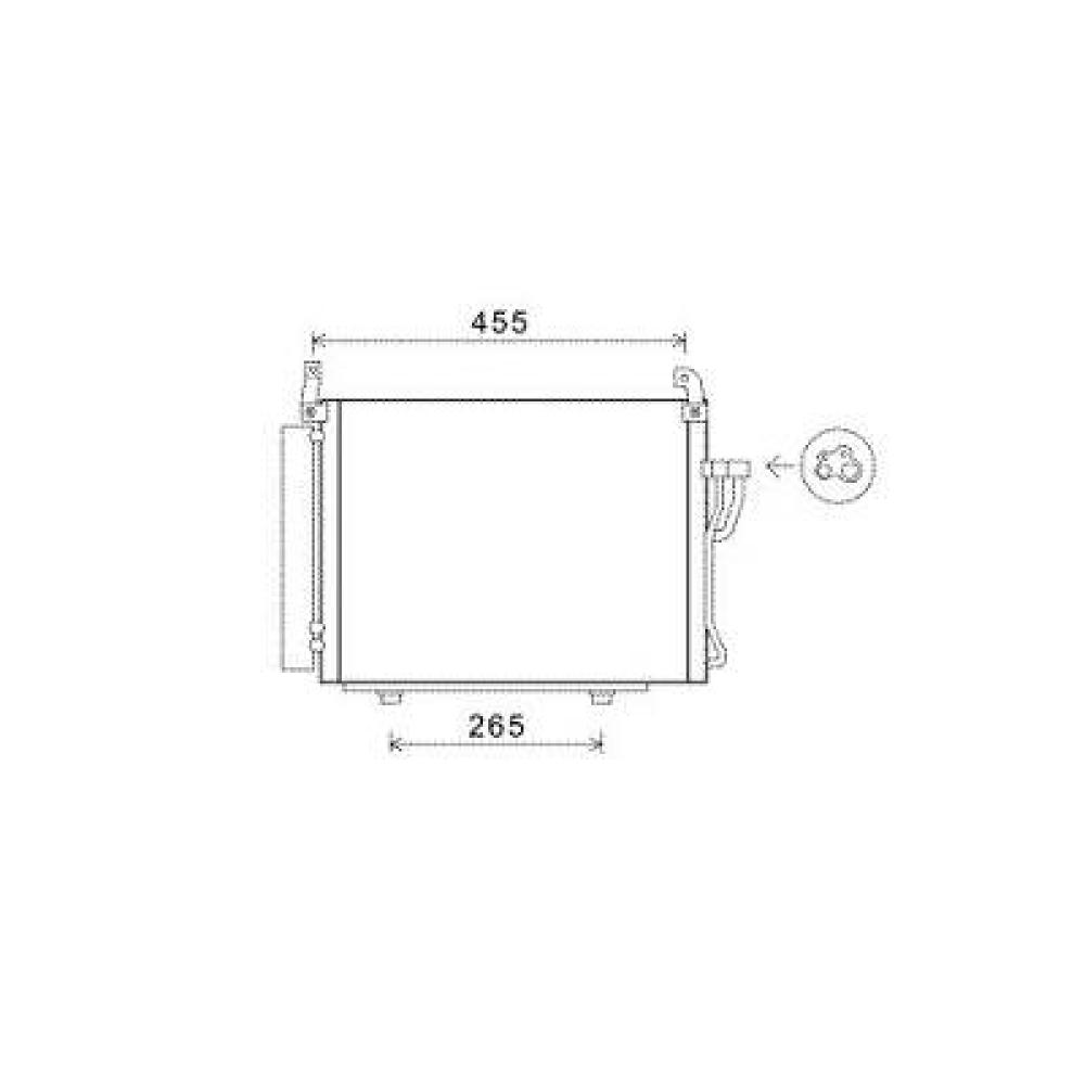 Condenseur, climatisation — Hyundai I 10 (2008-2011) (+2)