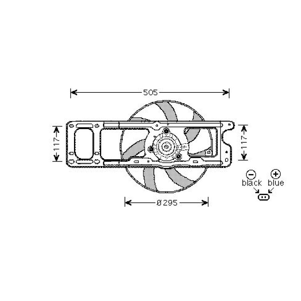 Ventilateur, refroidissement du moteur — Renault Clio (2001-2005) (+2)
