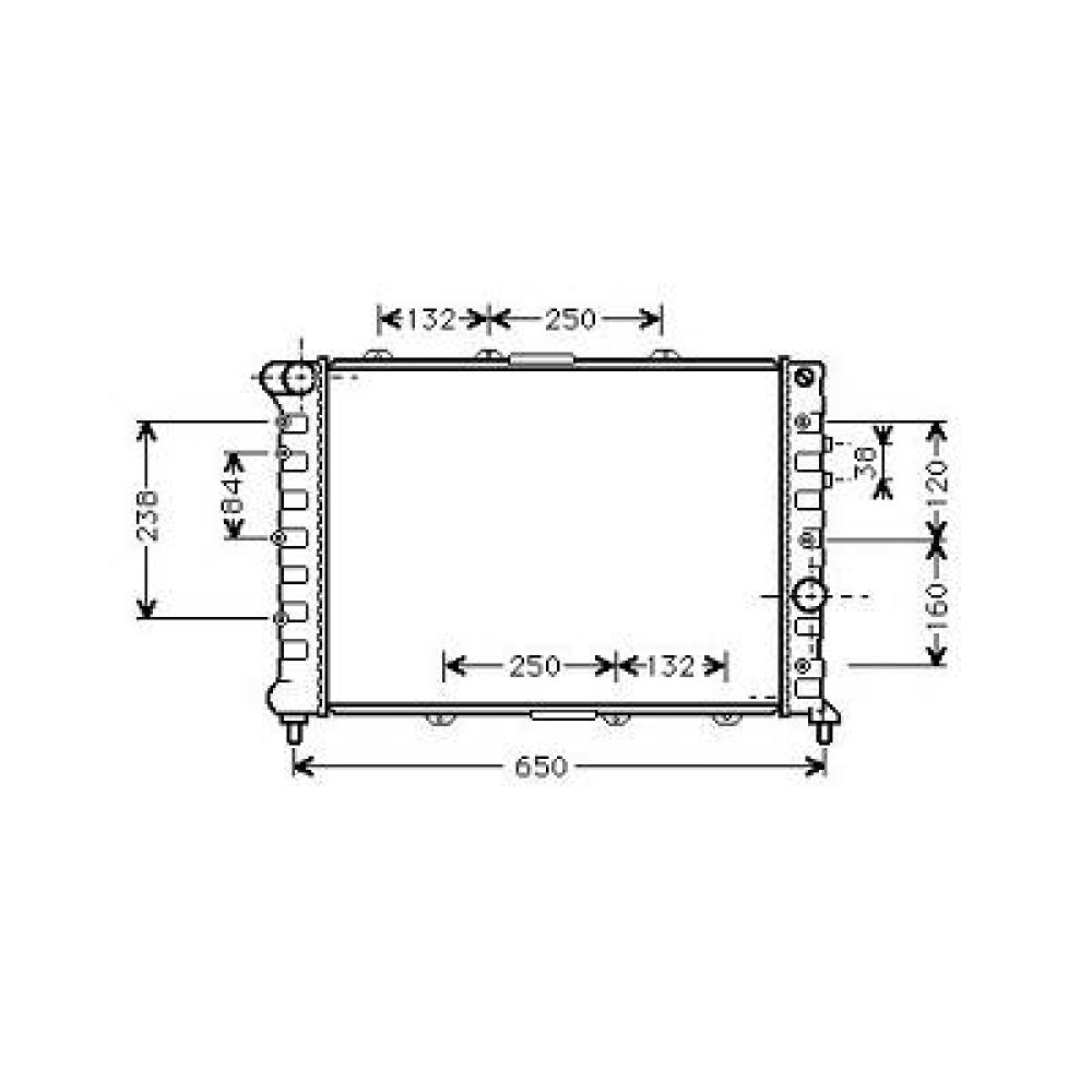 Radiateur, refroidissement du moteur — Alfa Romeo 156 (2003-2005) (+1)