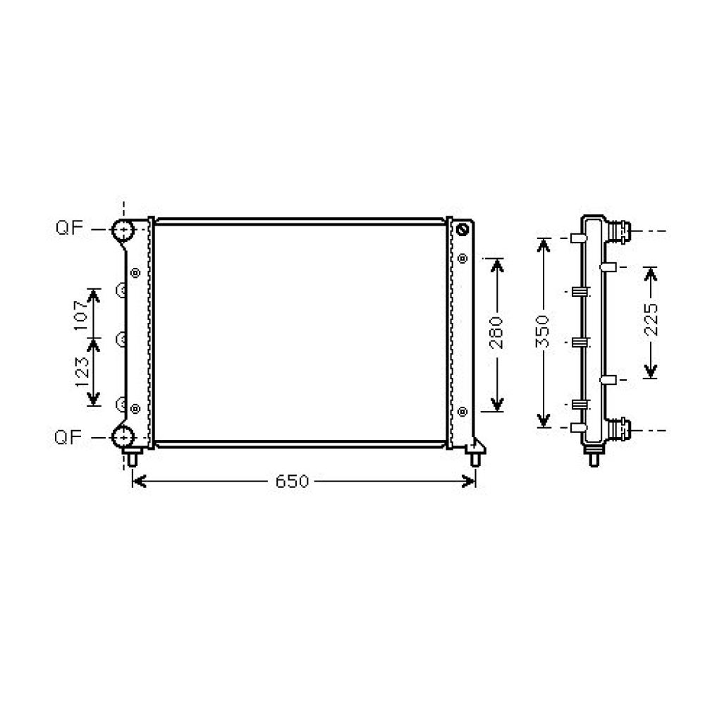 Radiateur, refroidissement du moteur — Alfa Romeo 147 (Typ 190) (2001-2004)