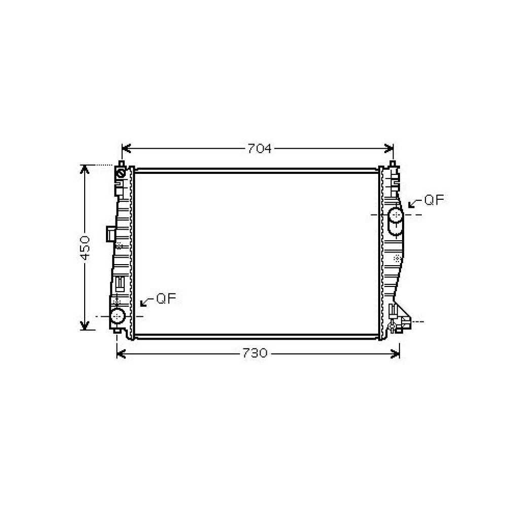 Radiateur, refroidissement du moteur — Alfa Romeo 159 (2005-…)