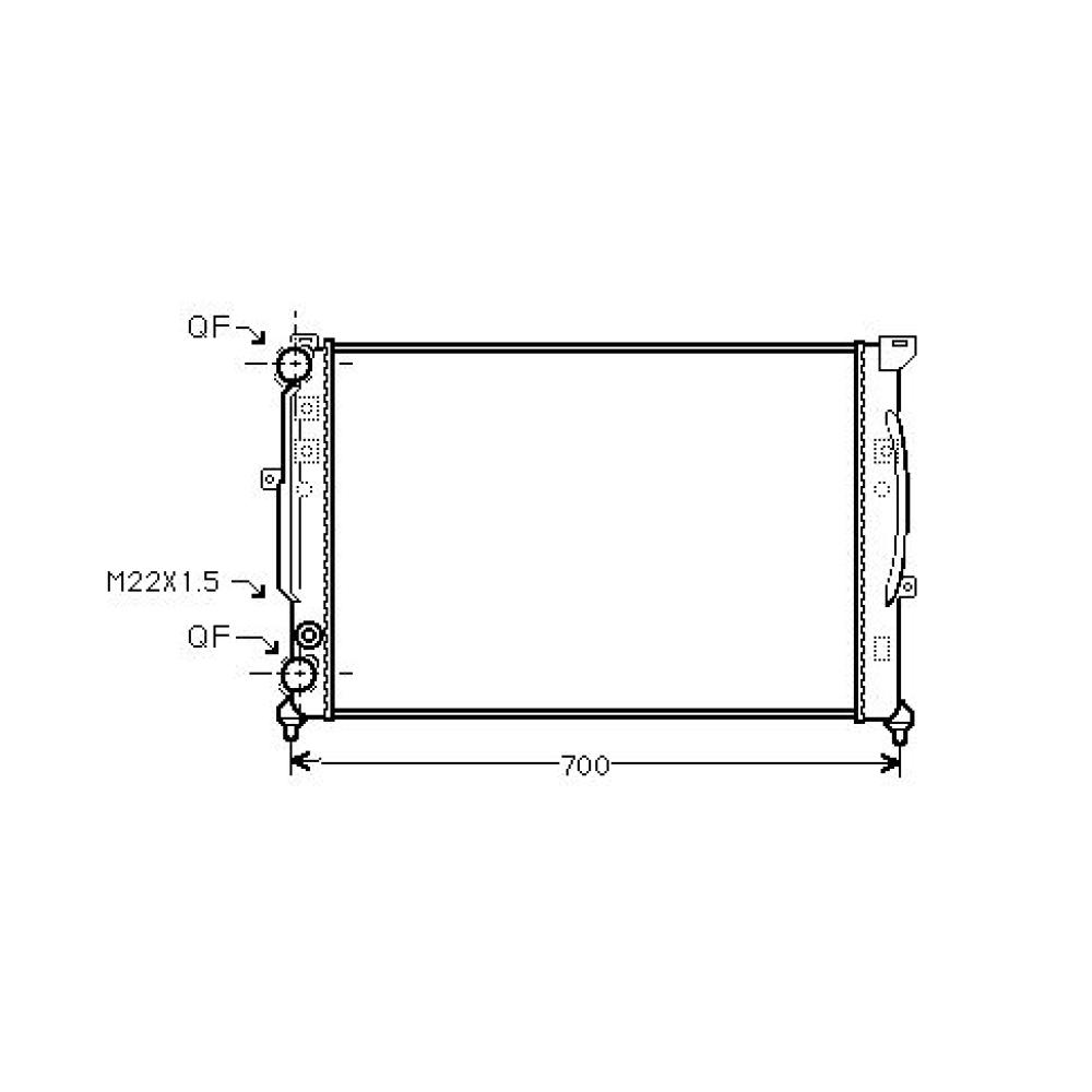 Radiateur, refroidissement du moteur — Audi A4 Berline/Avant (8D2) (1994-1998) (+3)